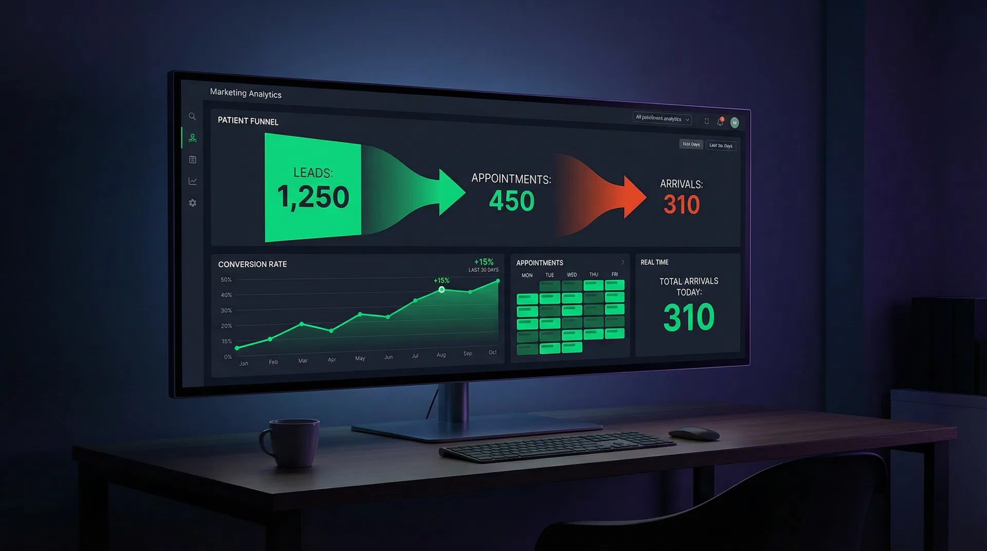 Аналитический дашборд для клиники
