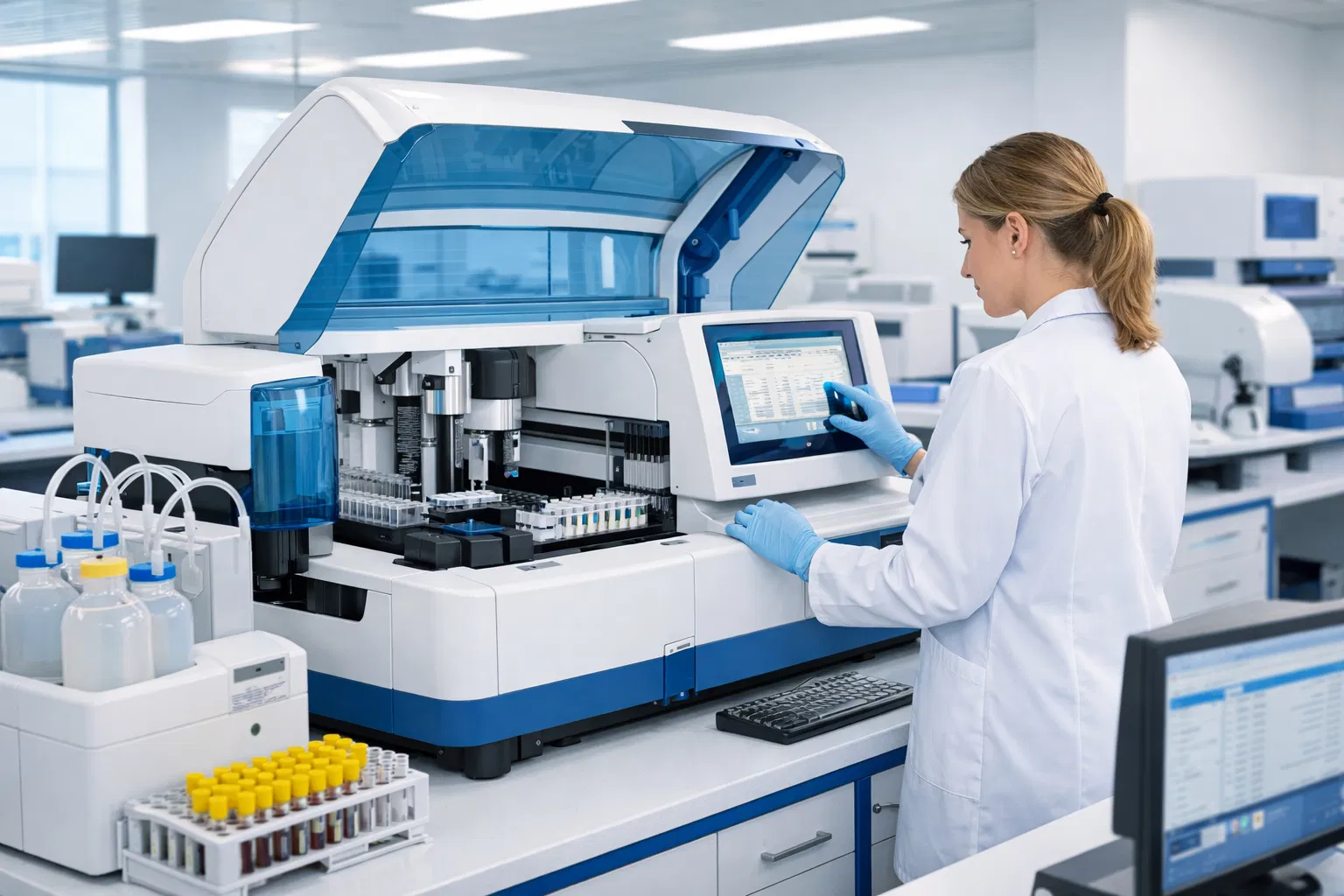 Modern laboratory equipment at Bin Omaira Laboratories