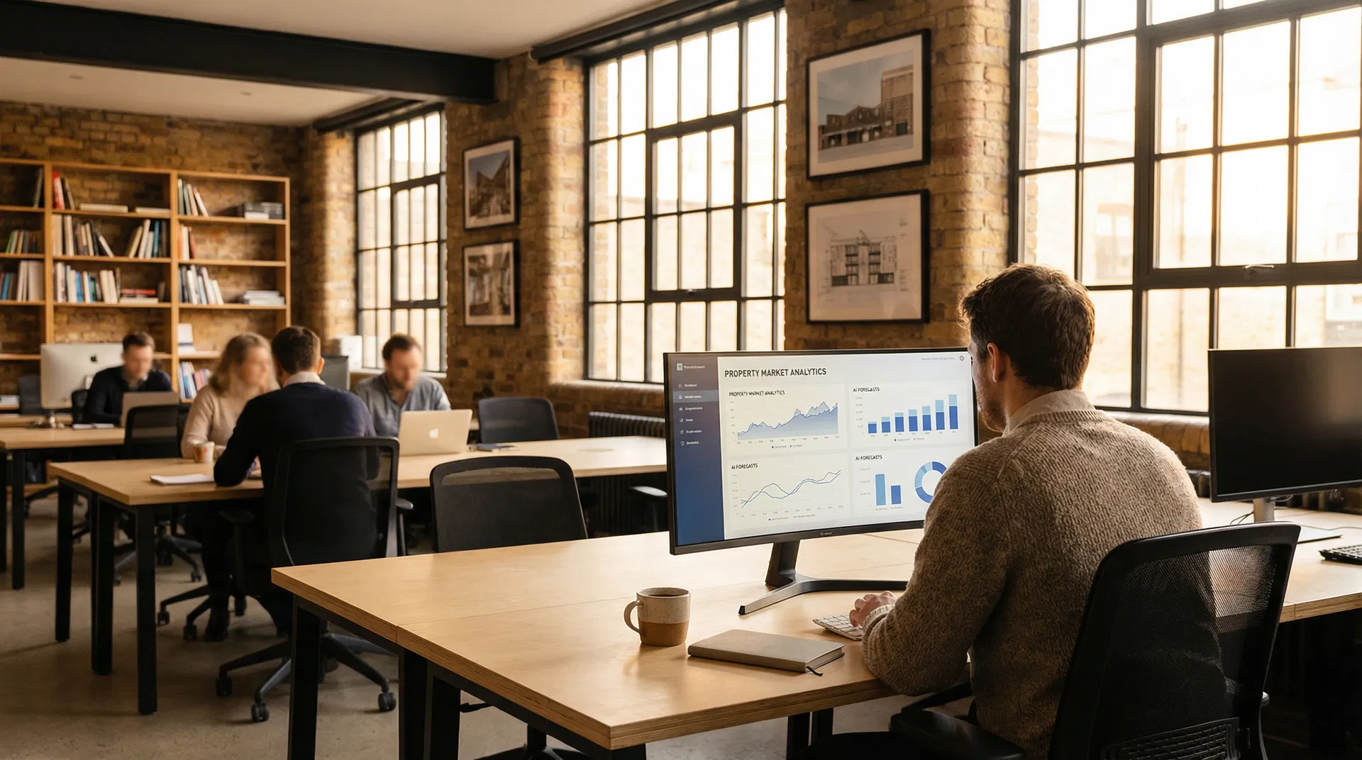 Property professional using AI tools