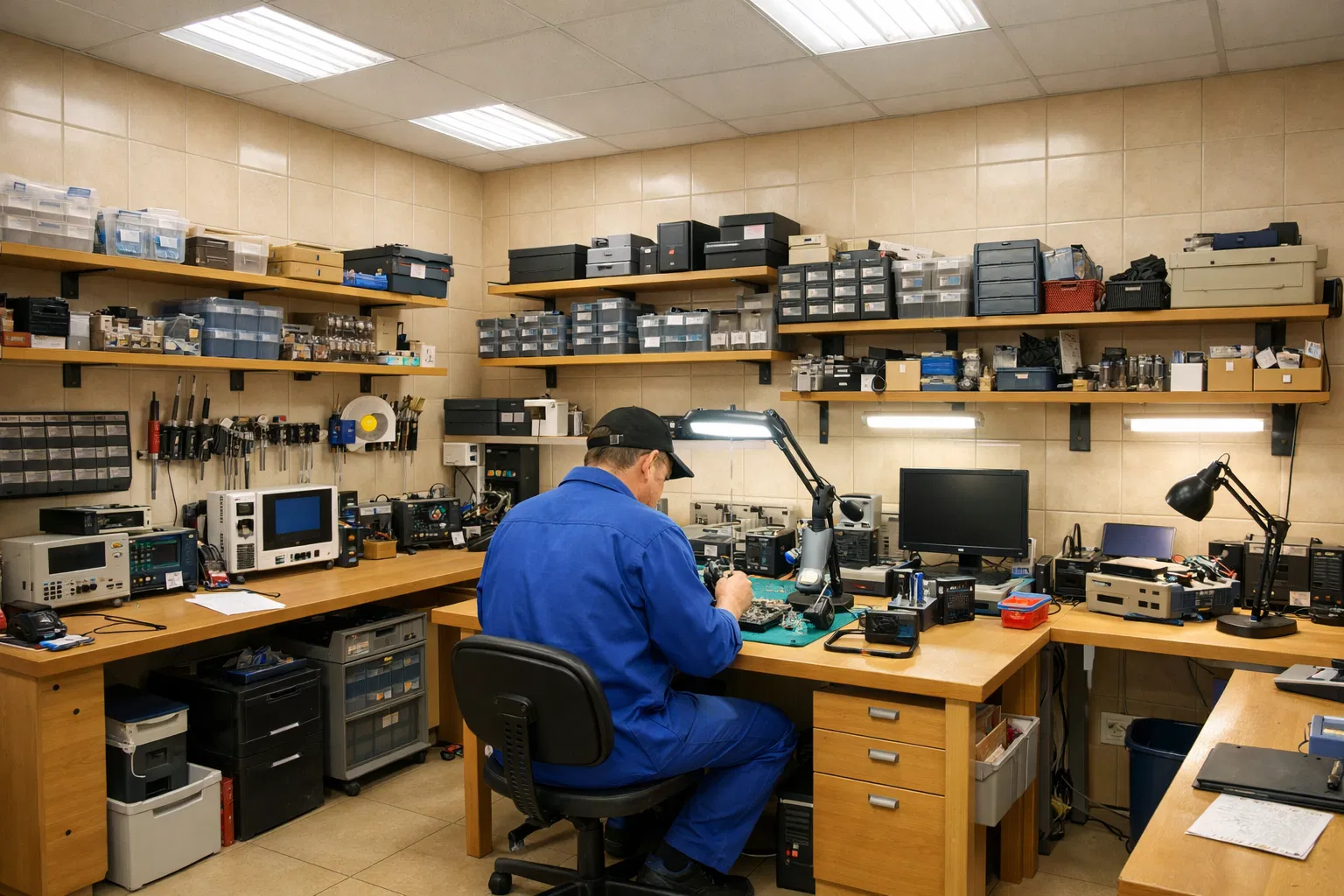 Laboratório com Equipamentos