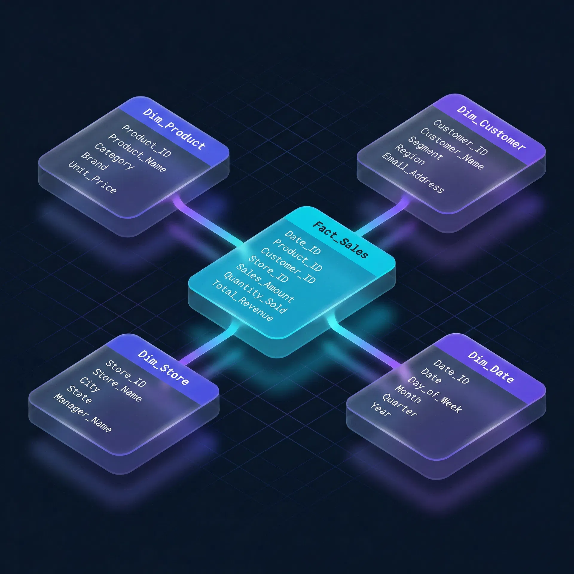 Dimensional modeling visualization