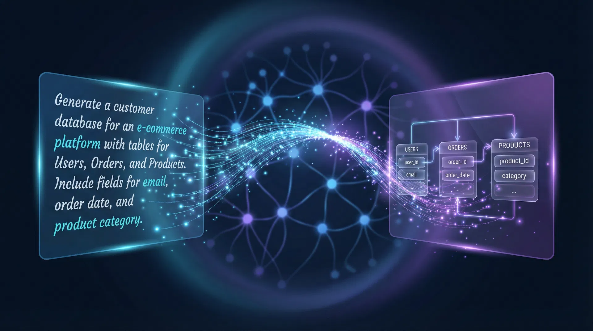 Create Tables Visually or with AI