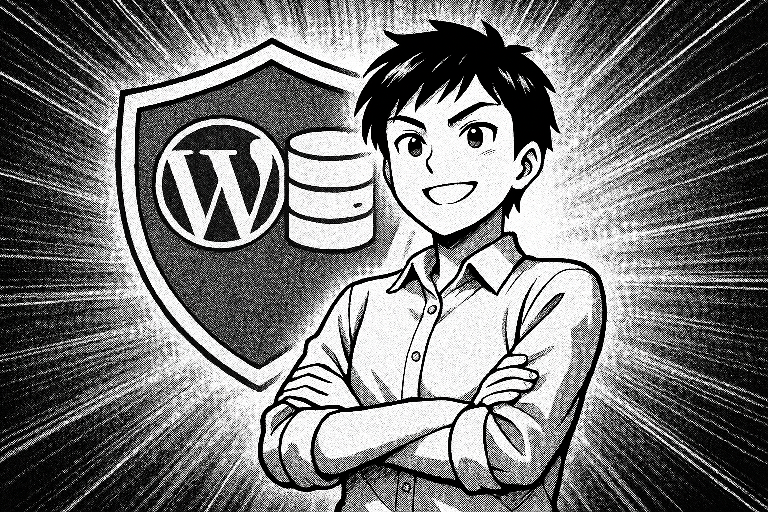 PCの前で自信に満ちた表情の人物