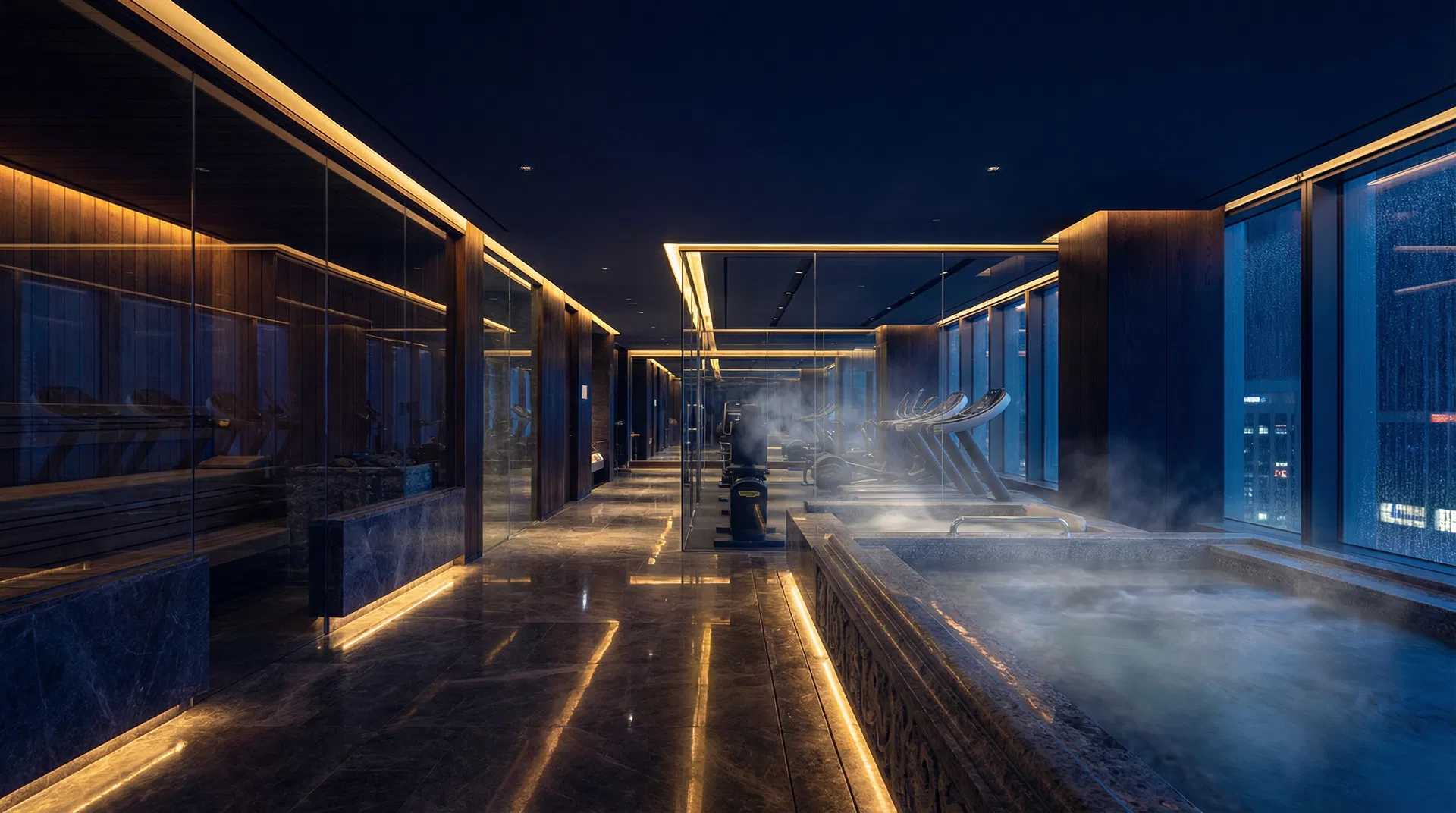 올짐 사우나 & 짐 인테리어