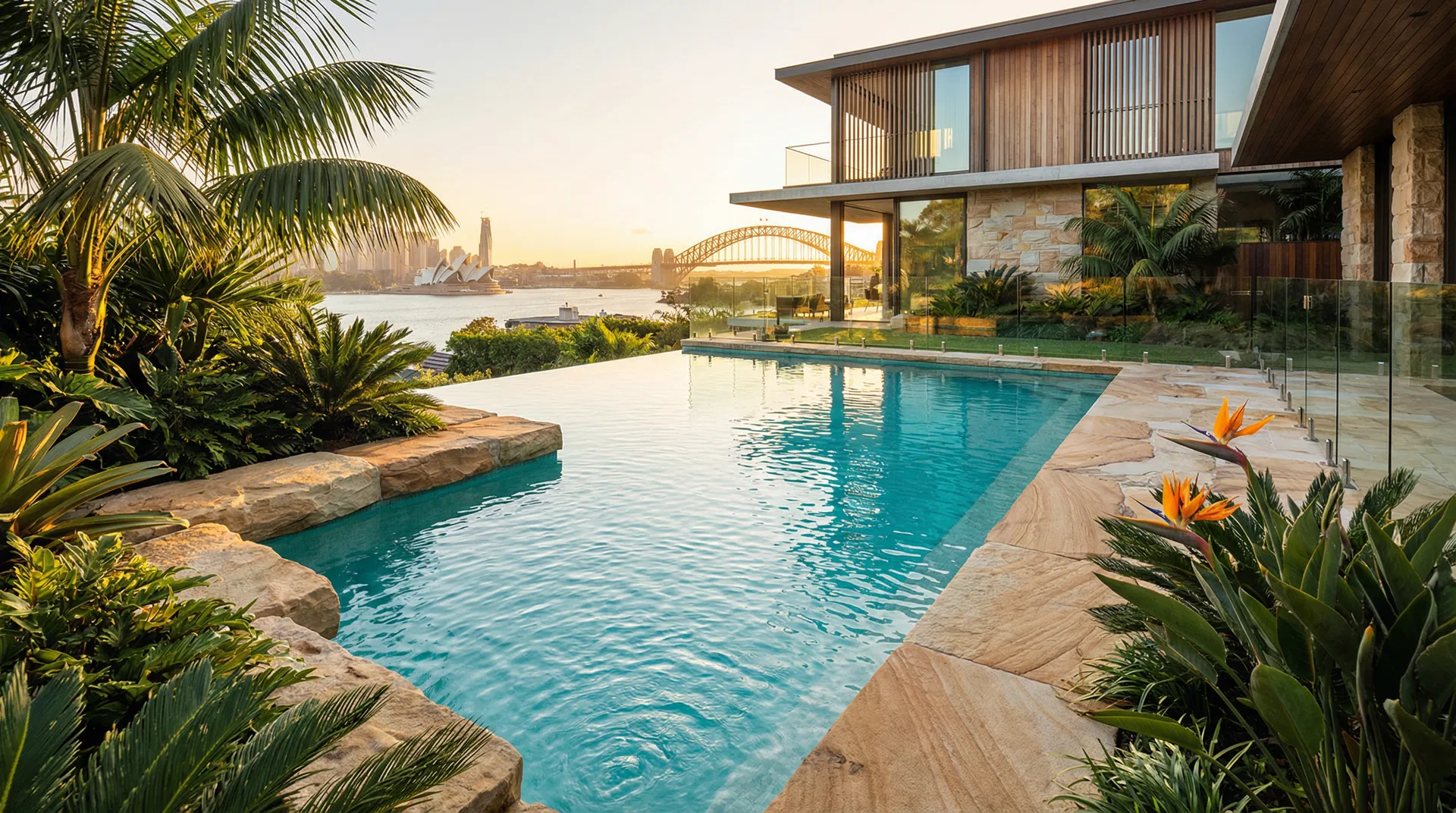 Luxury swimming pool in Sydney