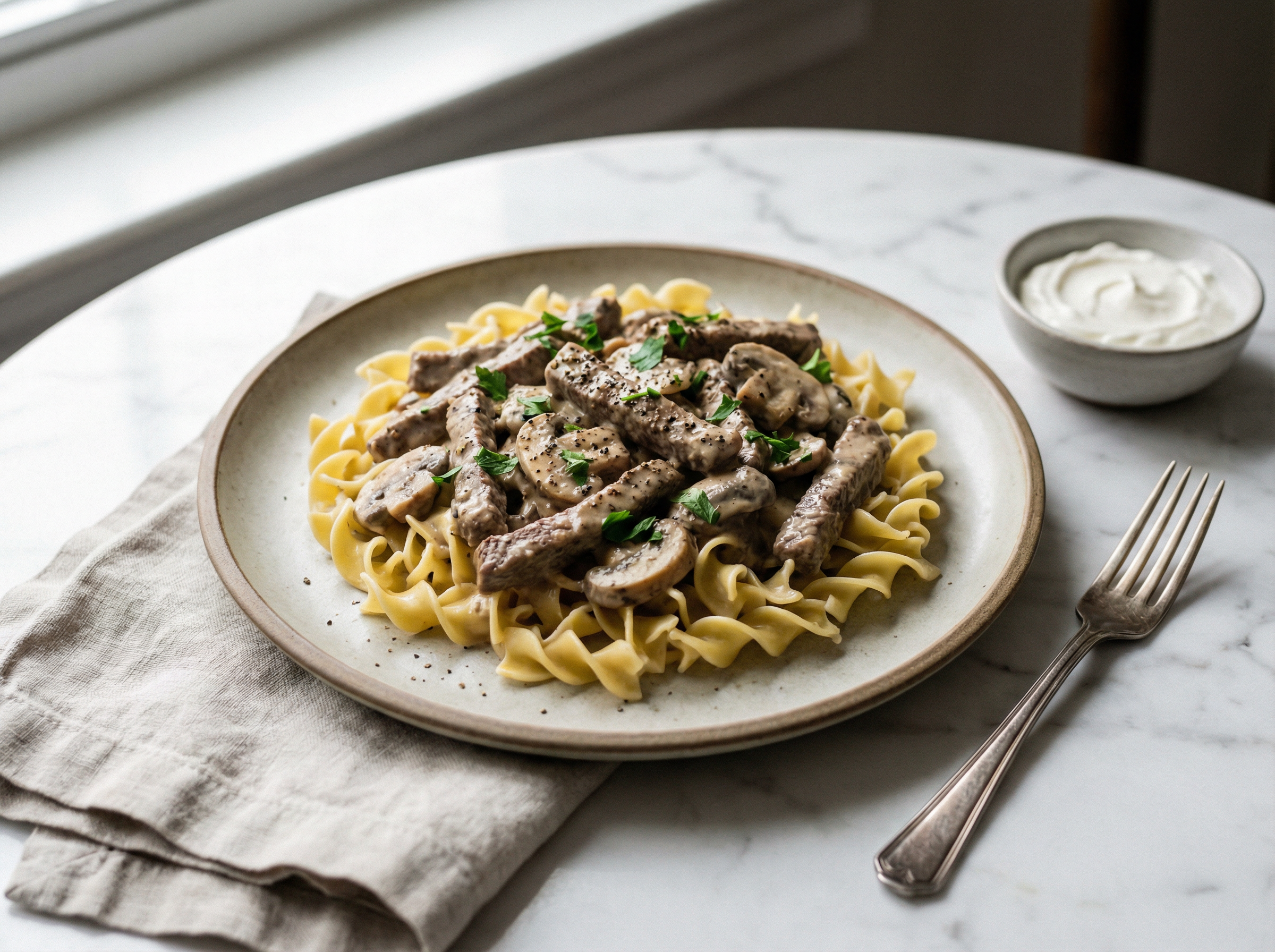 Creamy Chicken and Mushroom Penne