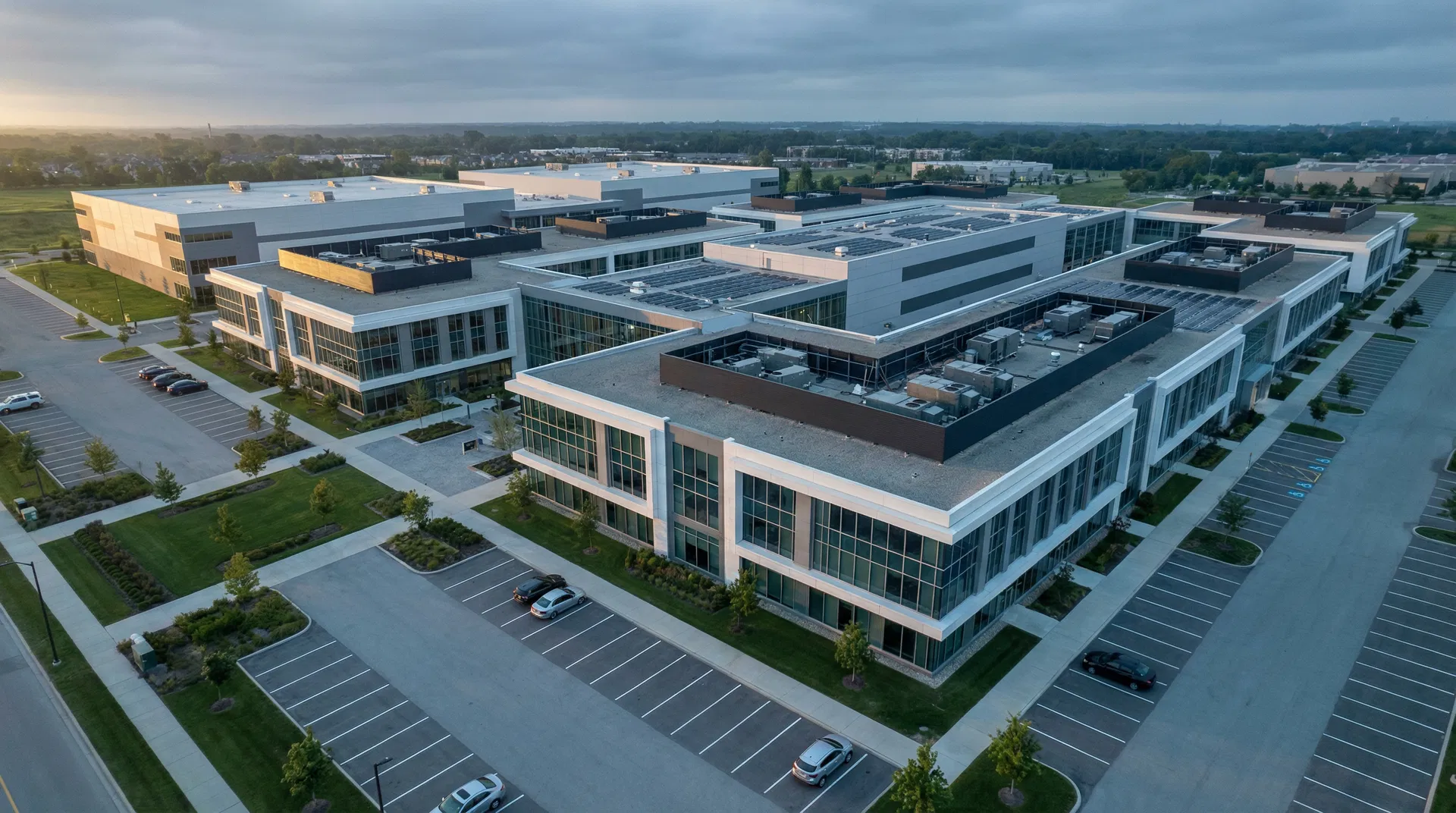 Commercial building complex