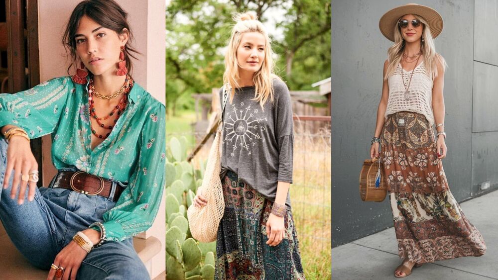 Estampas coloridas e vibrantes do estilo Boho Chic