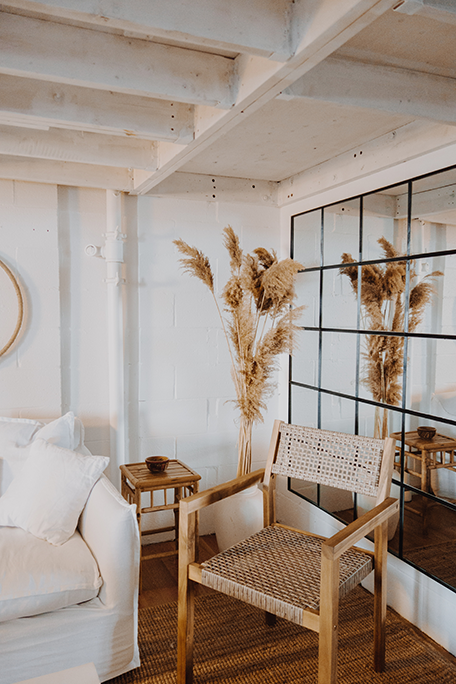 Decoração Boho Chic com diversas plantas