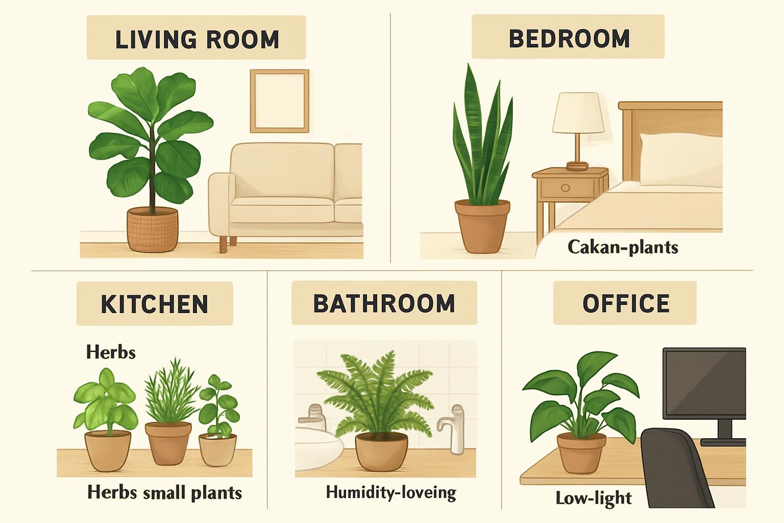 Plants by Room Guide