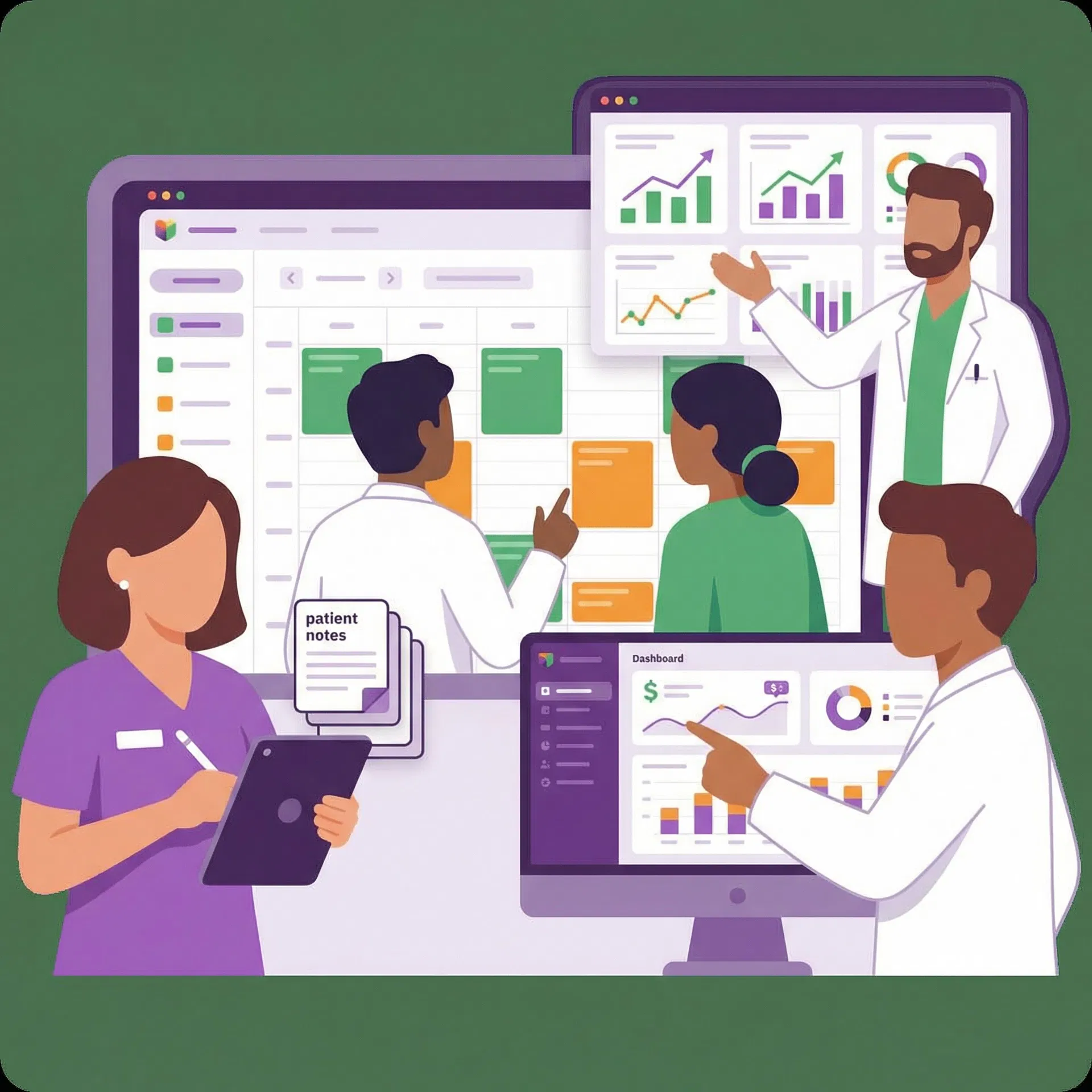 Healthcare professionals using AmigoFono