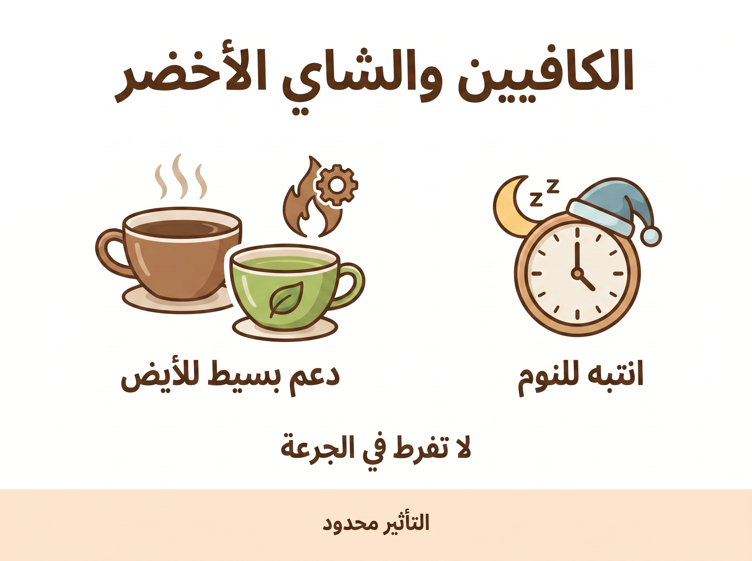 الكافيين والشاي الأخضر