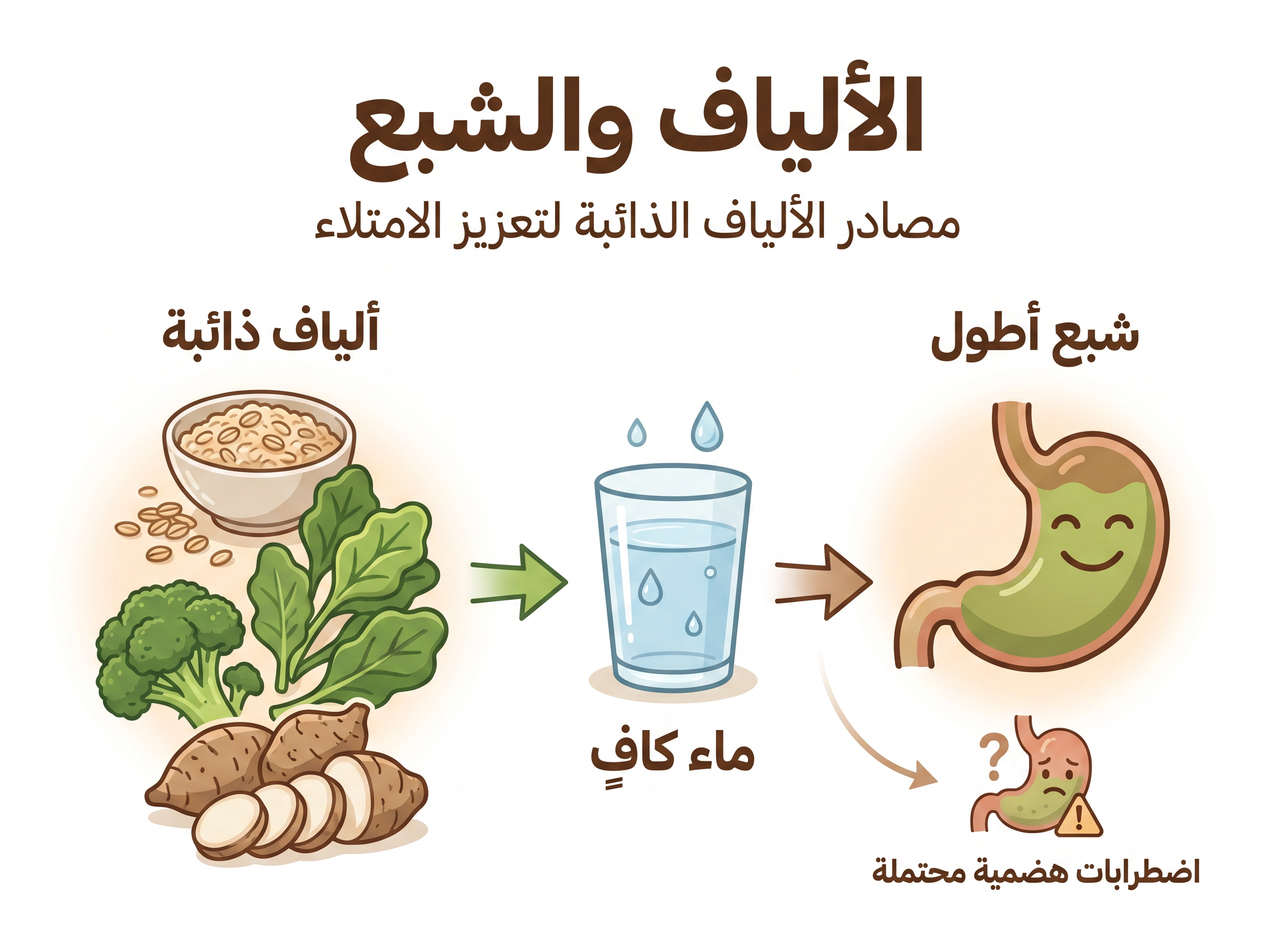الألياف والشبع