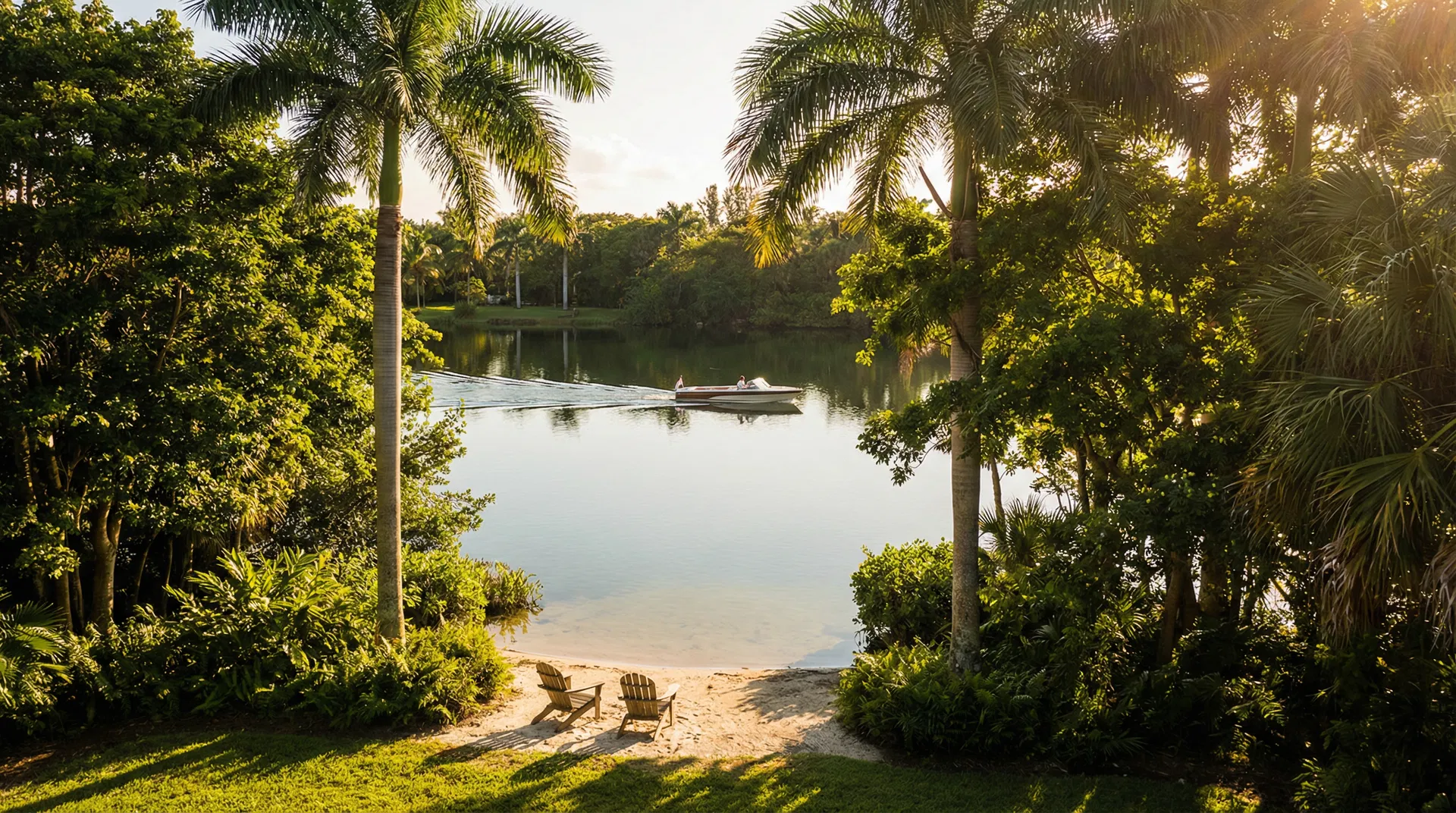 Hidden tropical lake paradise at the Greater Miami Ski Club