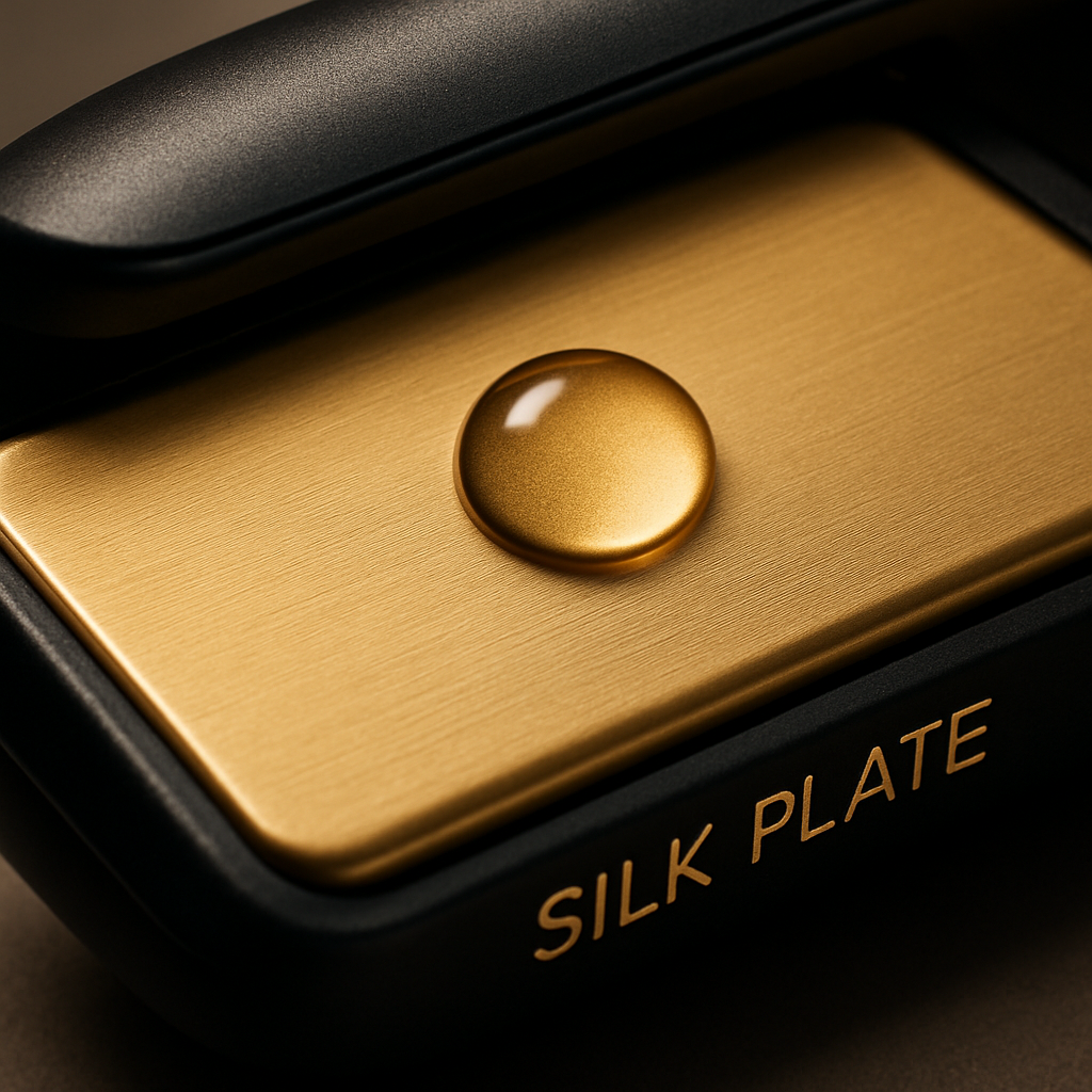 シルクプレートの質感イメージ