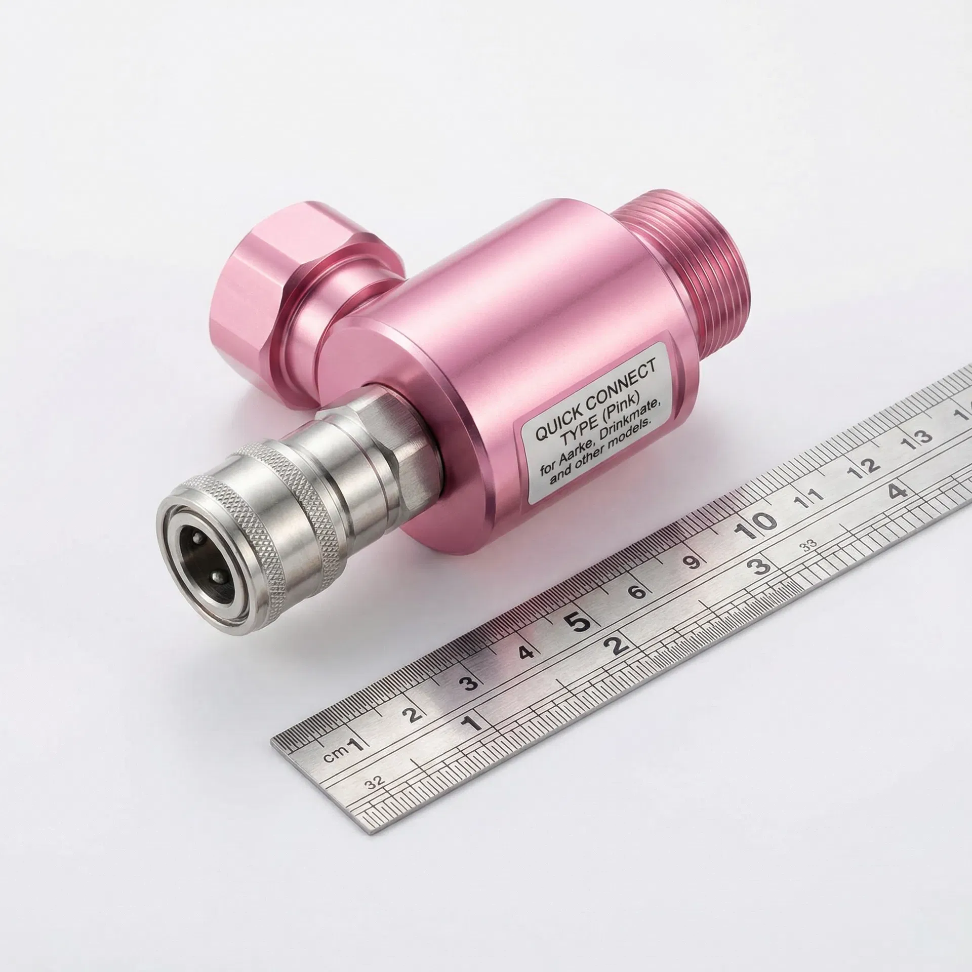 Pink Quick-Connect Valve