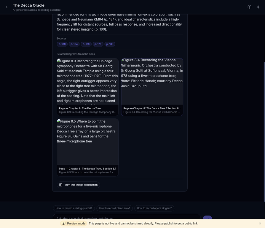 Chat Response with Citations