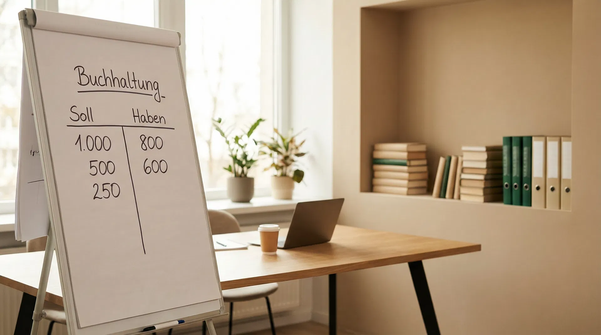 Akademie – Buchhaltungskurse mit Flipchart und T-Konto für WEG-Verwaltung