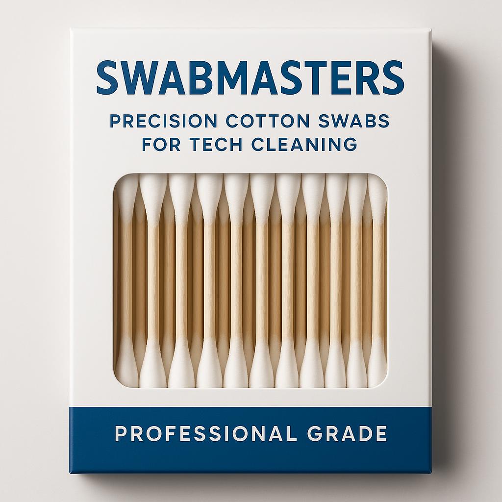 SWABMASTERS precision cotton swabs for tech cleaning
