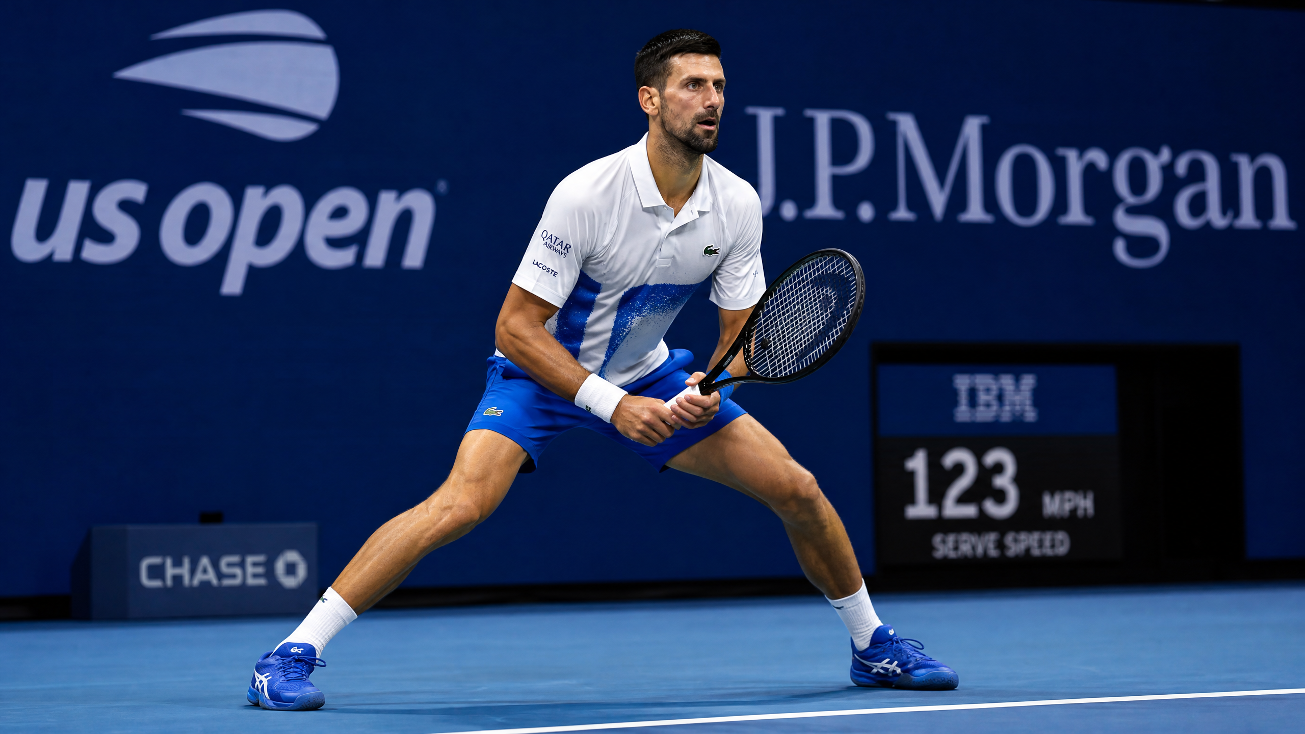 Hero Image: Elite Tennis Player in Split-Step