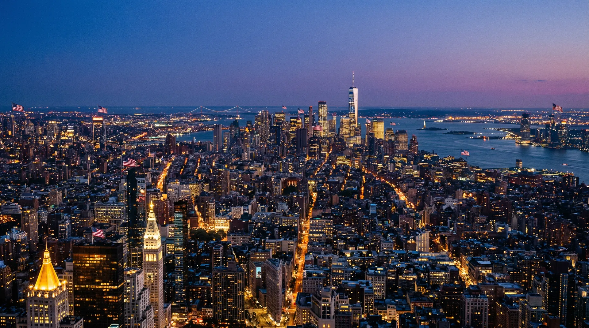 アメリカの夜景