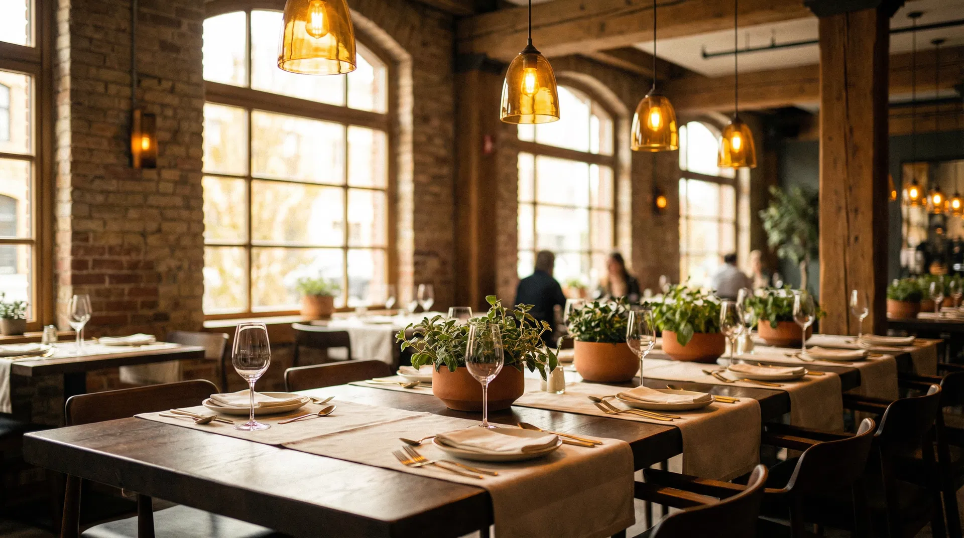 Private executive dining setting