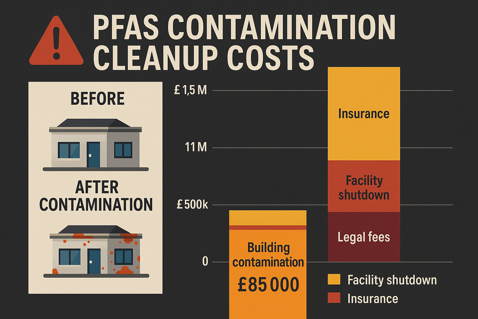 AFFF Fire Extinguisher Ban July 2025: The £1.6 Trillion Environmental Crisis Landing on Your Doorstep 7 PFAS Contamination Cleanup Costs