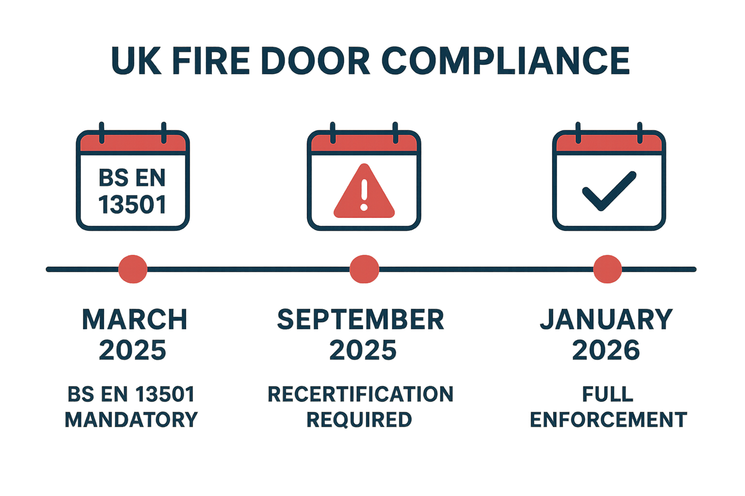 Fire Doors Regulations: Ensuring Safety and Compliance 9 UK Fire Door Compliance Timeline