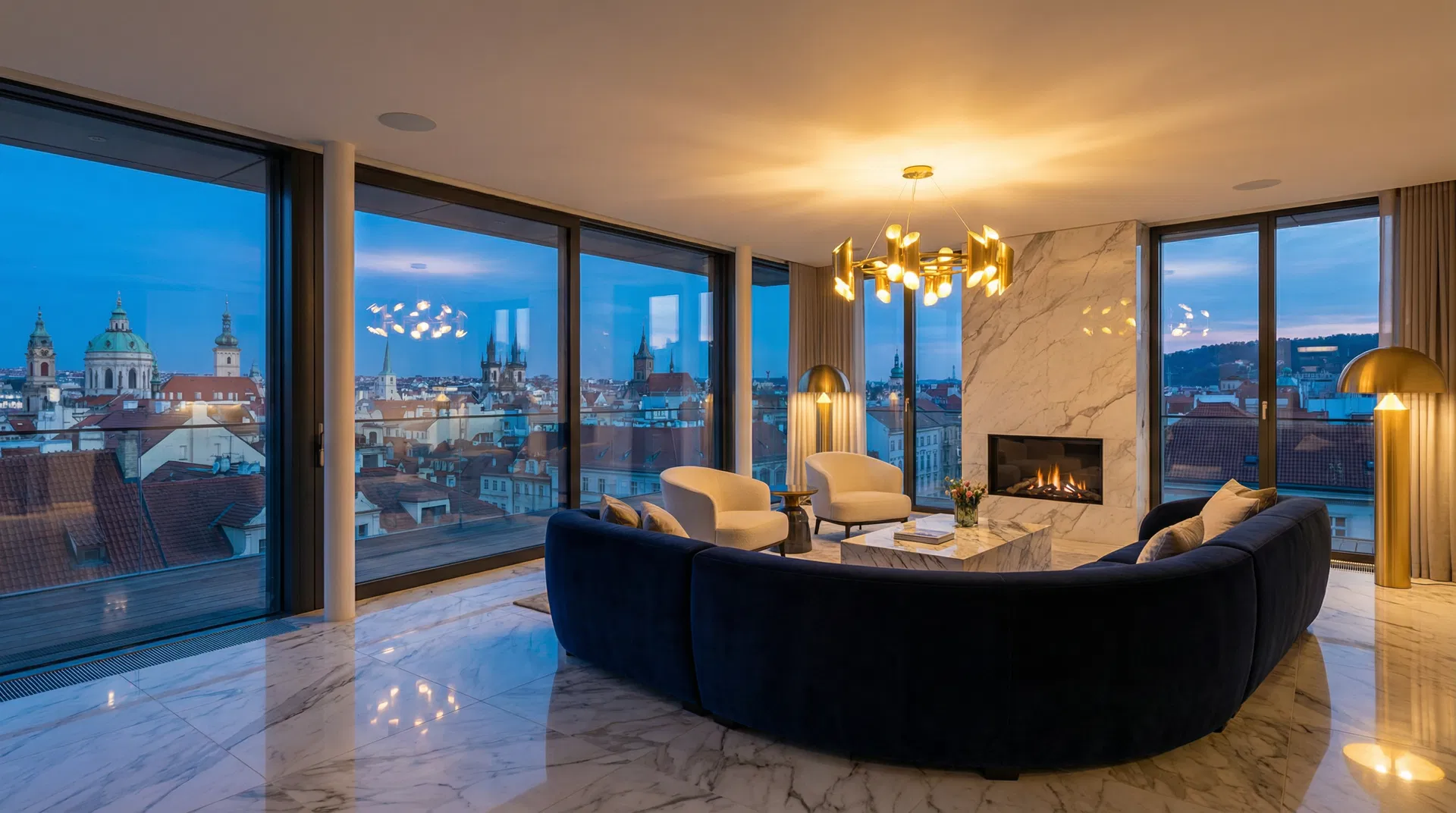 Luxury penthouse interior