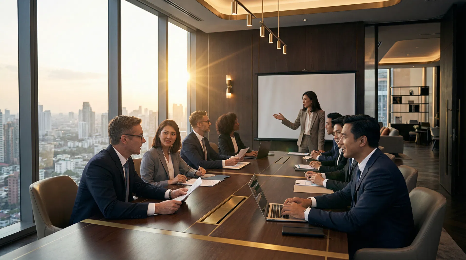 Professional business meeting