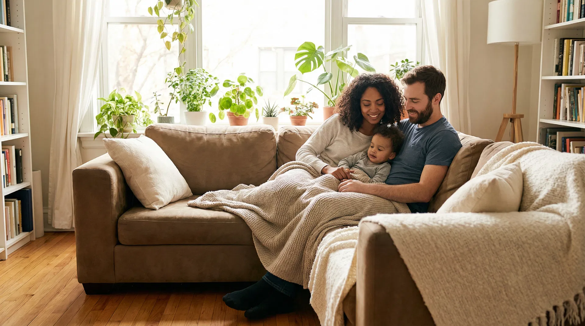 Family feeling protected at home