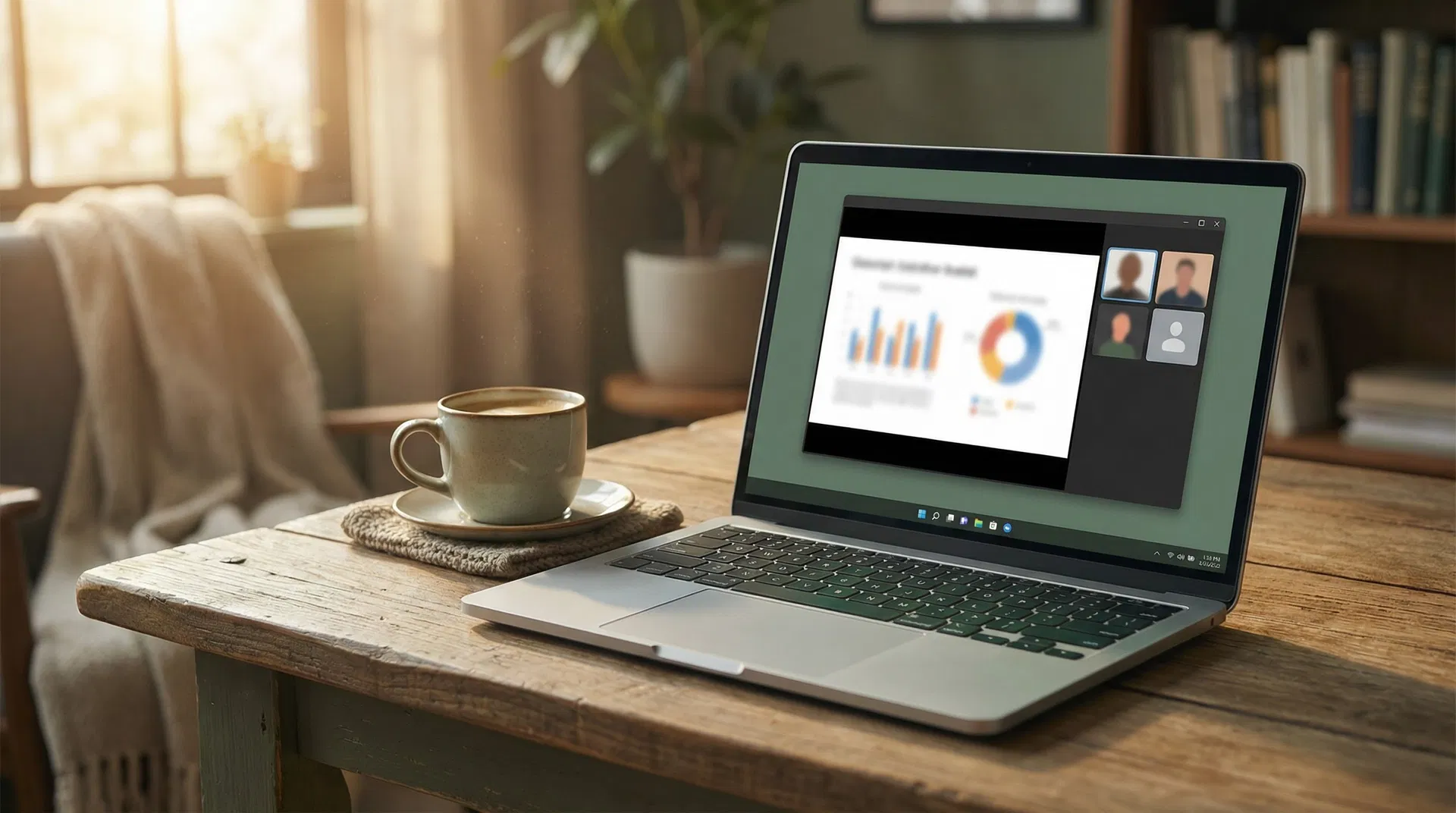 Webinar-Vorschau auf einem Laptop