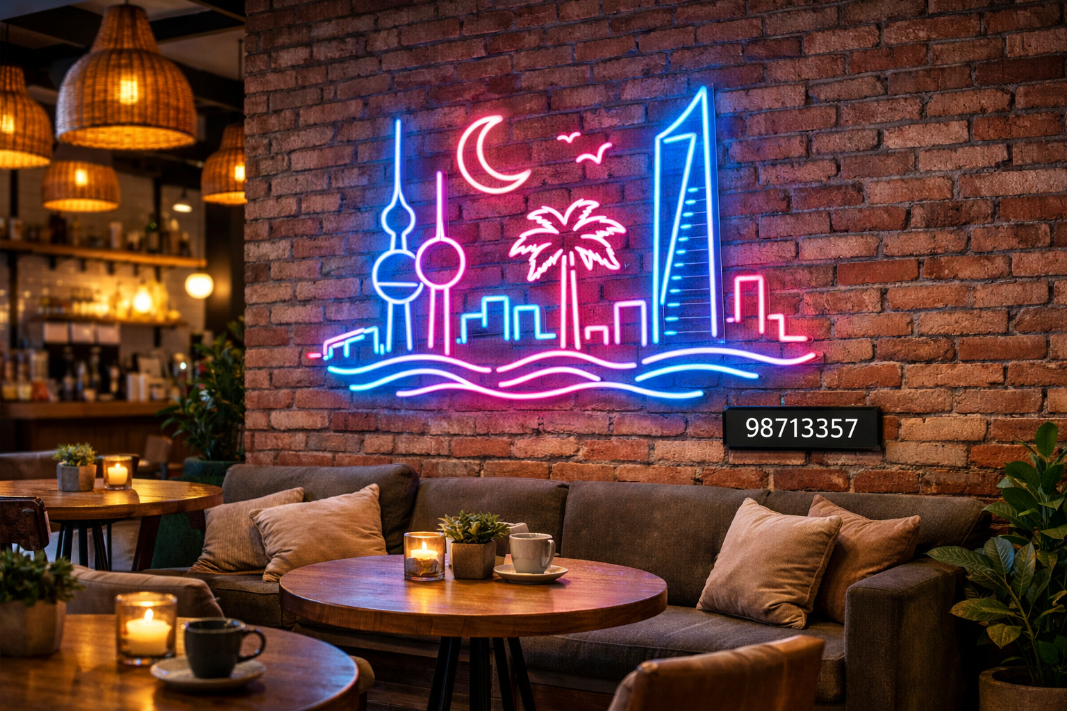 لوحات نيون فليكس مضيئة للمطاعم والمقاهي - النخبة الخليجية 98713357