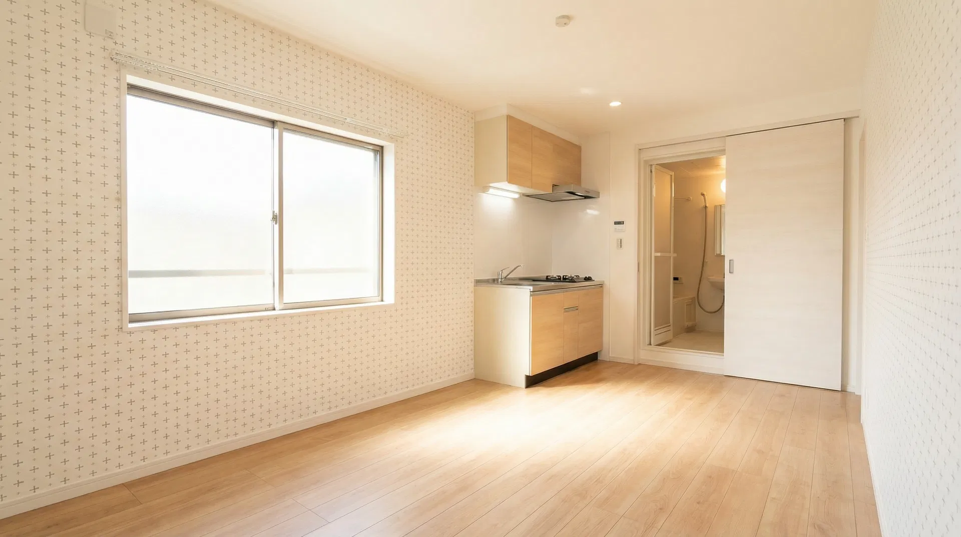 1K マンション 全面原状回復 - アフター(施工後)