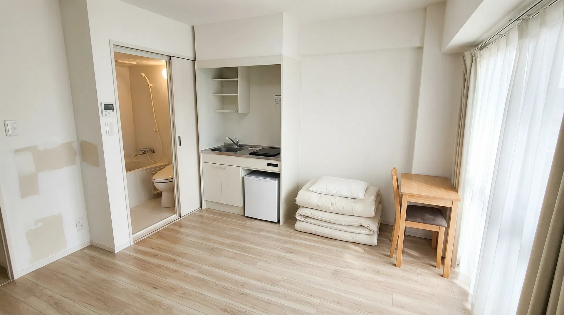 ワンルーム アパート 退去後クリーニング+部分補修 - アフター(施工後)