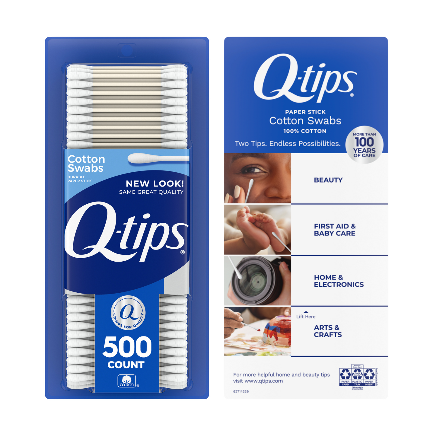 Q-tips product packaging