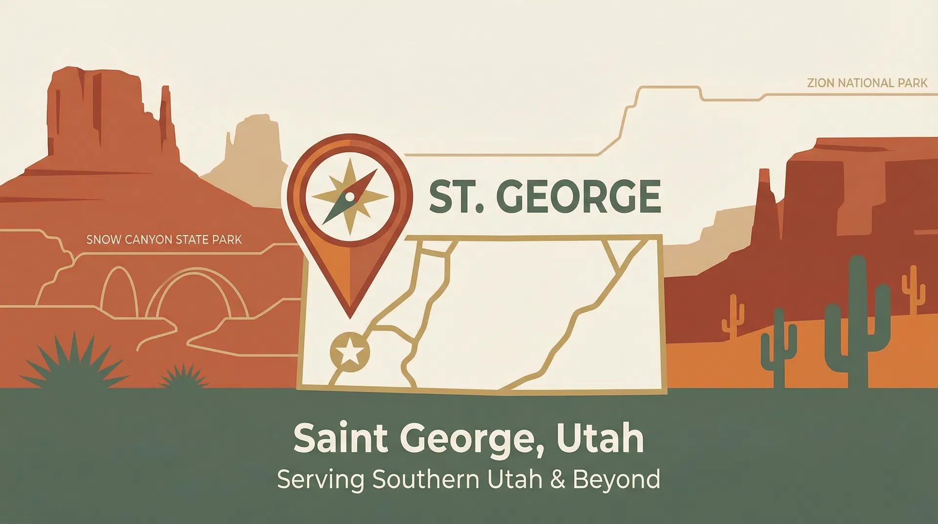 Saint George, Utah location map
