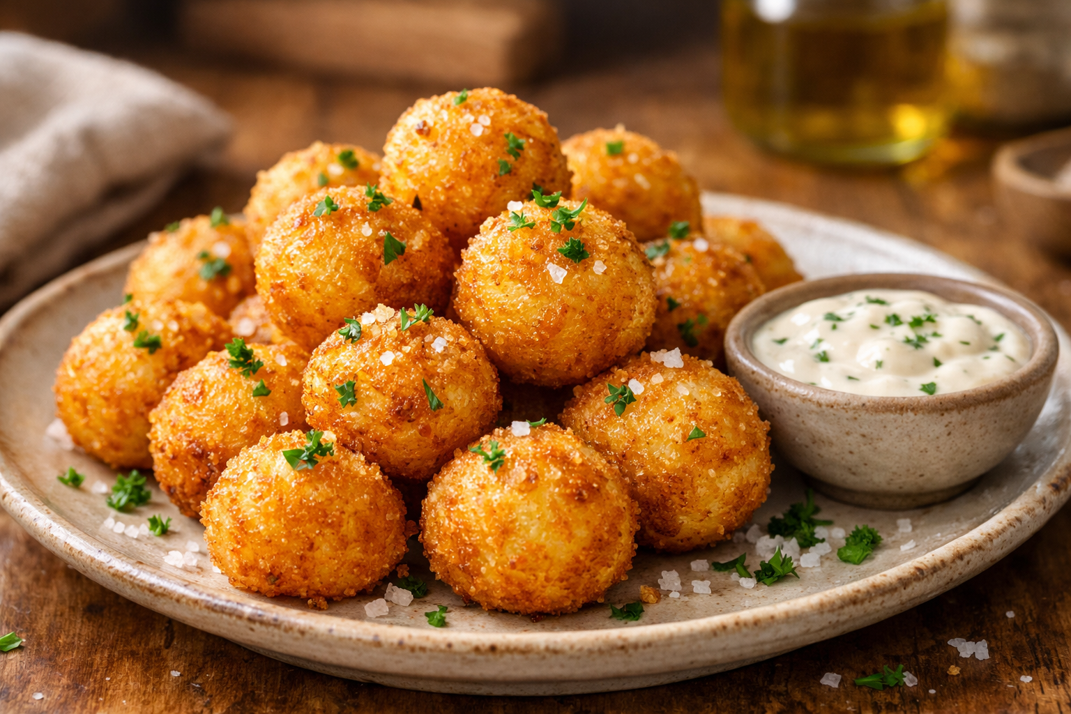 Crispy Potato Balls Hero Image