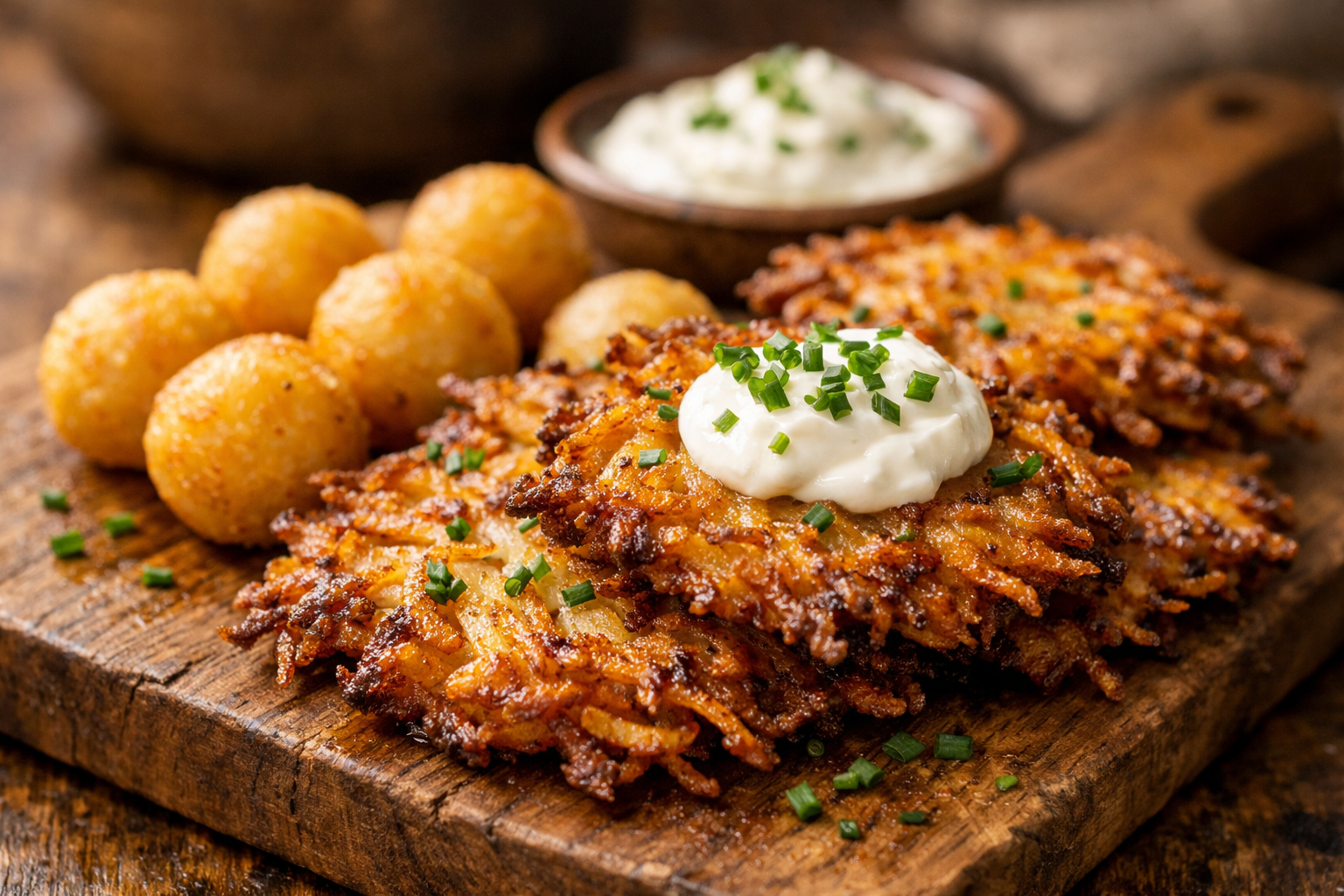 Crispy Shredded Potato Pancakes