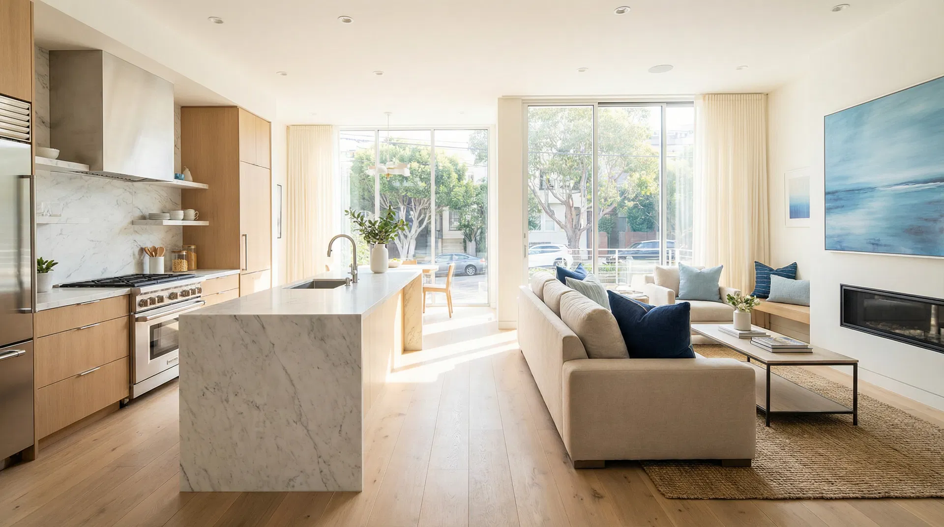 Beautiful SF Peninsula home interior