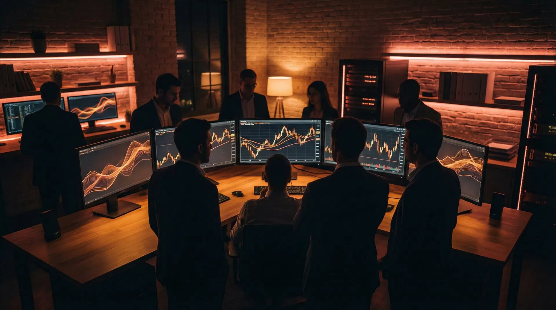 Sala de trading ao vivo