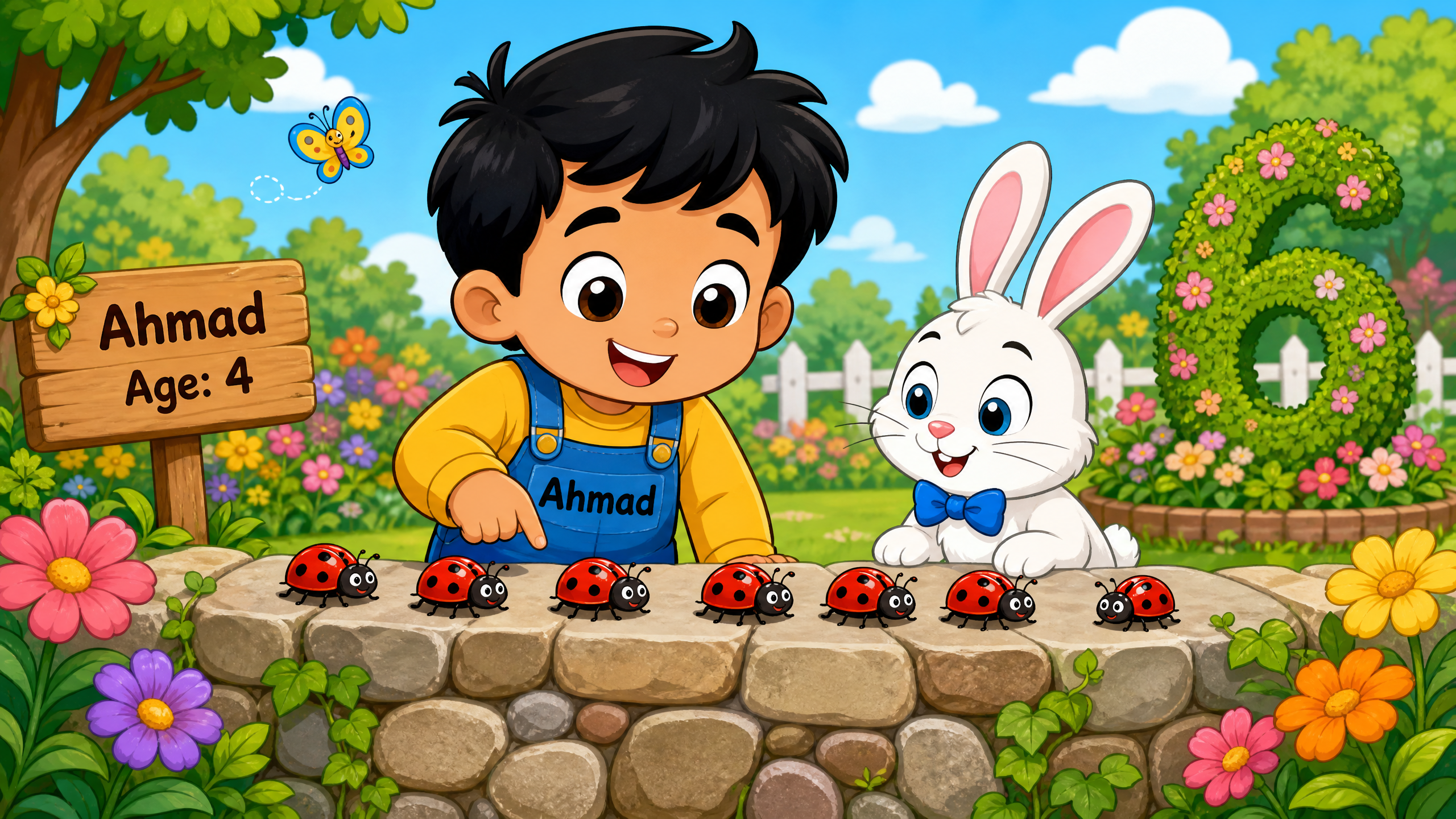 أحمد وبوبو يكتشفان الرقم ستة