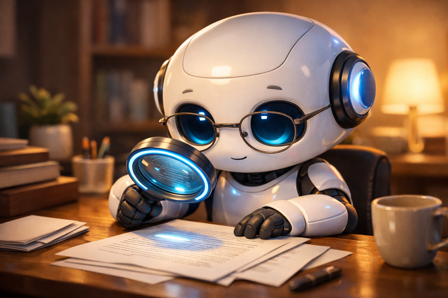 思慮深い編集者のイメージ