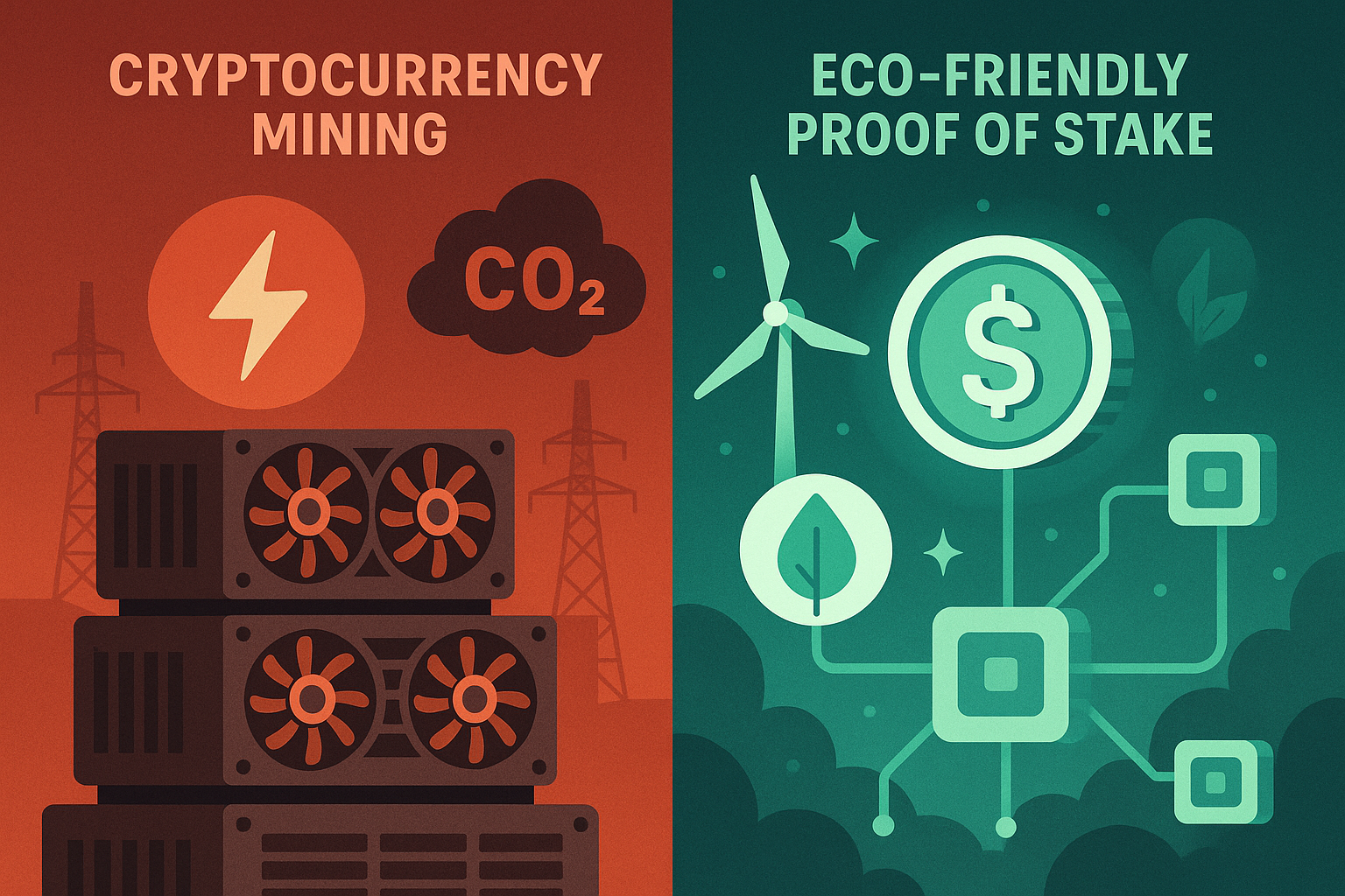Comparaison mining vs proof of stake
