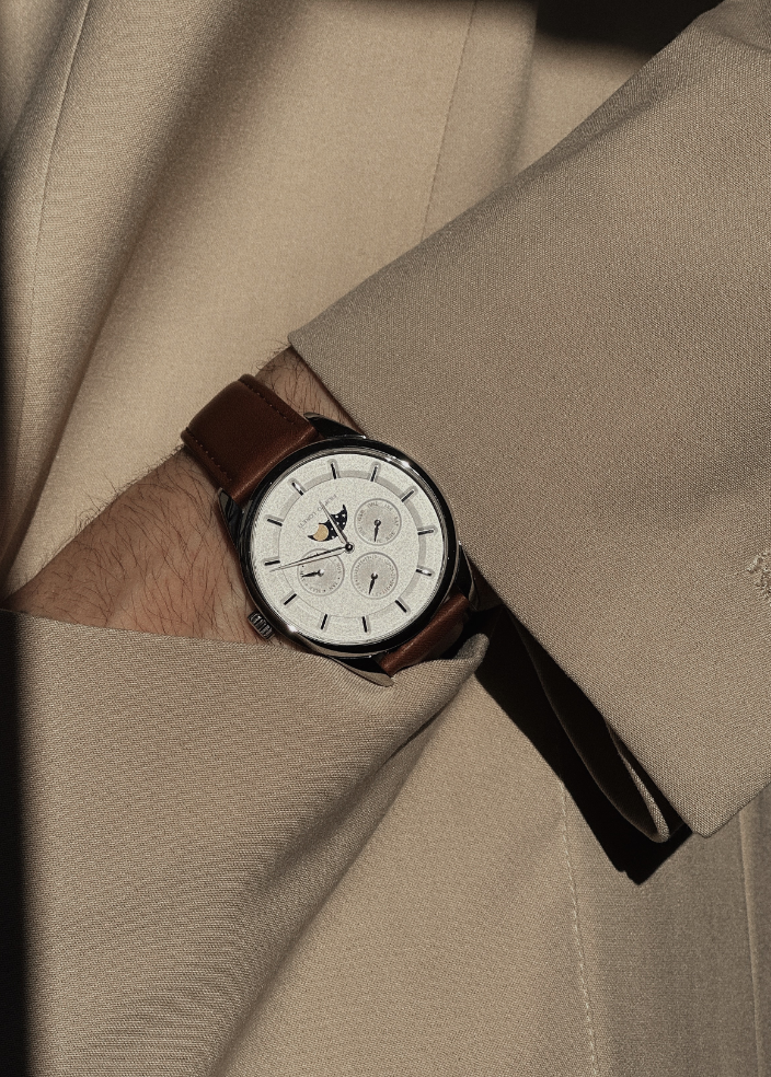 Venice Moonphase Silver Watch
