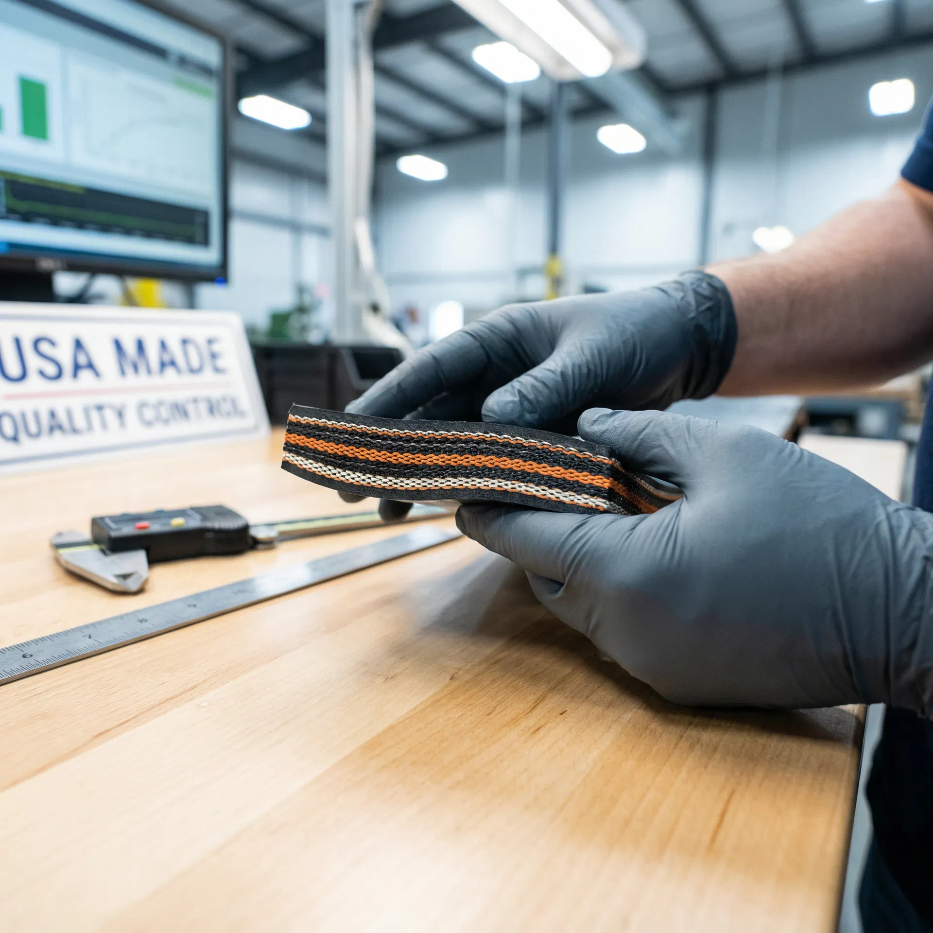 Quality assurance in belt manufacturing