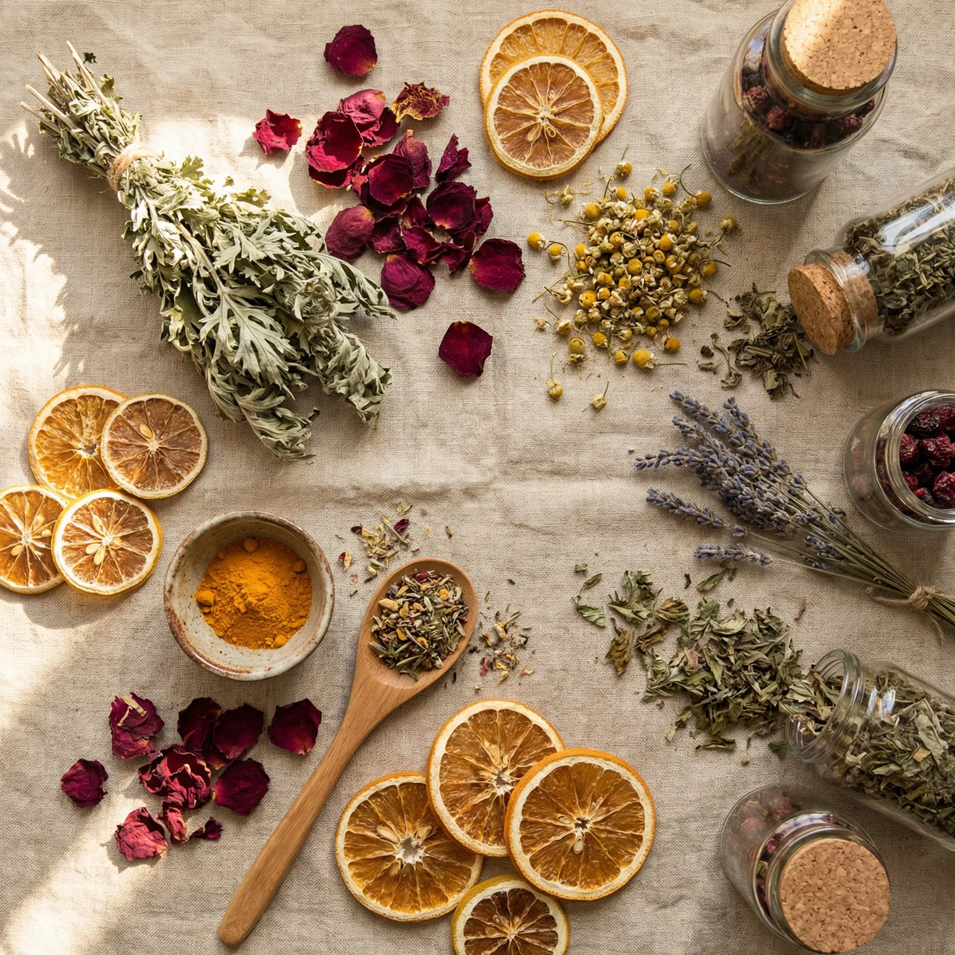 厳選されたハーブブレンド