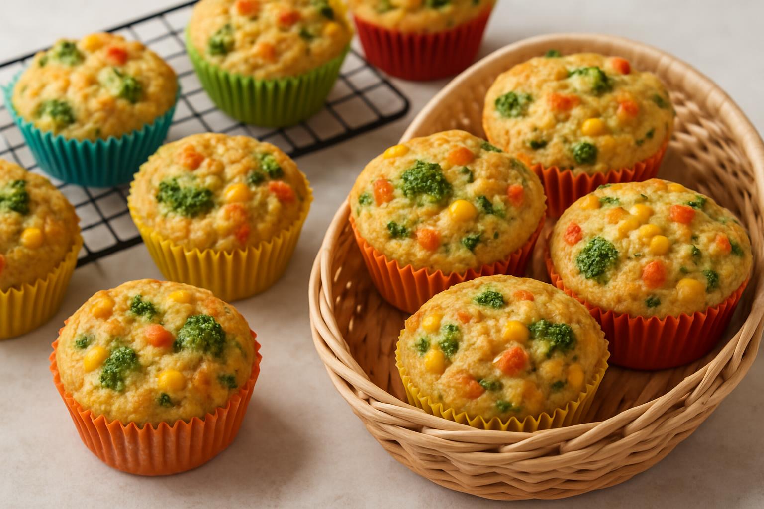 Muffins funcionais salgados com legumes