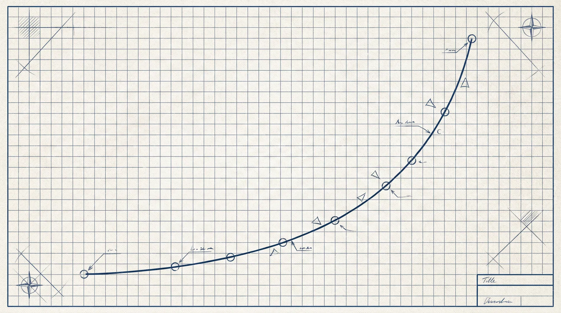 Exponential market growth curve