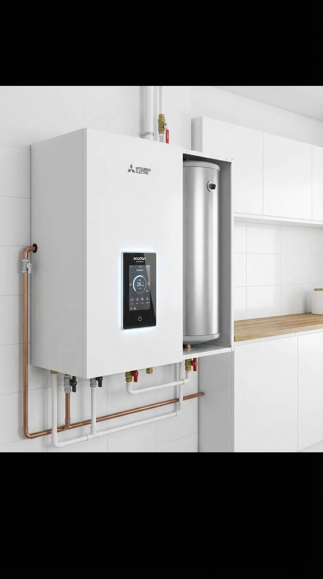 Hydrobox Ecodan con depósito integrado